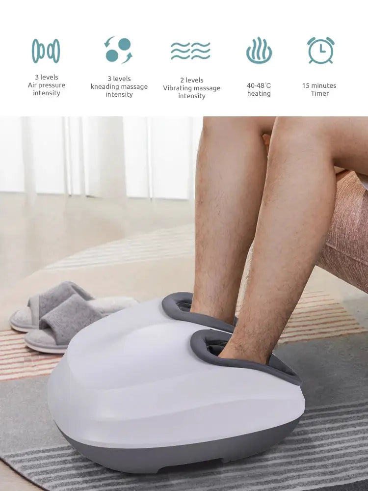 MARESE K821 Electric Foot Massager Machine Kneading Rolling Shiatsu Air Compression Vibration Massage With Heating