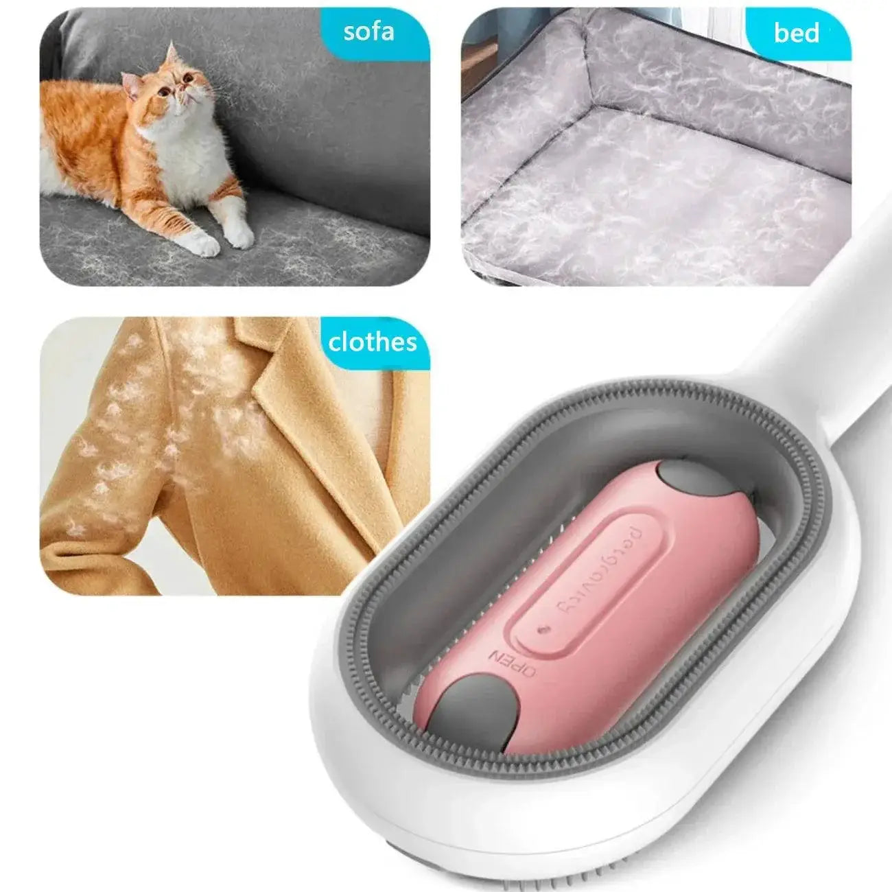 Pet Grooming Brush for Cats and Dogs Hair Removal Comb