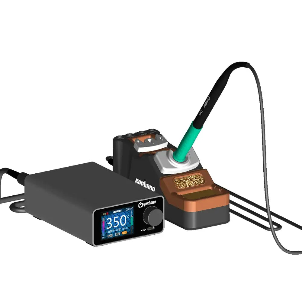 GEEBOON TC22 Soldering Station Compatible Original Iron Tip 210/245/115 Handle Control Temperature Welding Rework Station