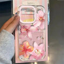 Pink Floral Case - Impact Resistant Clearcover