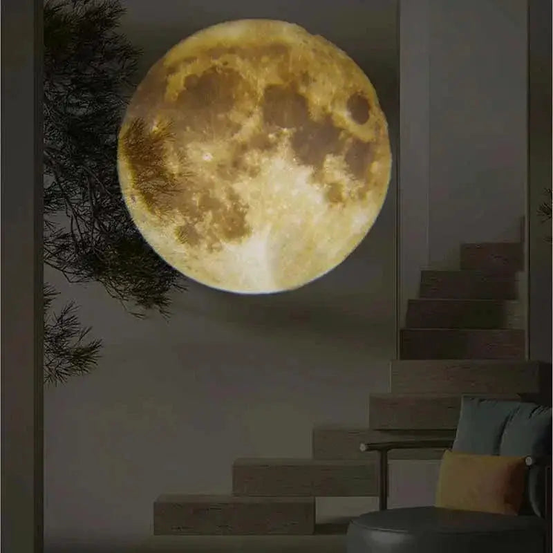 Starry Night Moon Projector Lamp LED Night Light for Kids