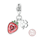 Red Series Charm Beads Sterling
