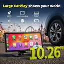 Portable Wireless CarPlay Screen, Compatible with CarPlay and