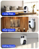 4K Dual Lens Security Camera for Homes