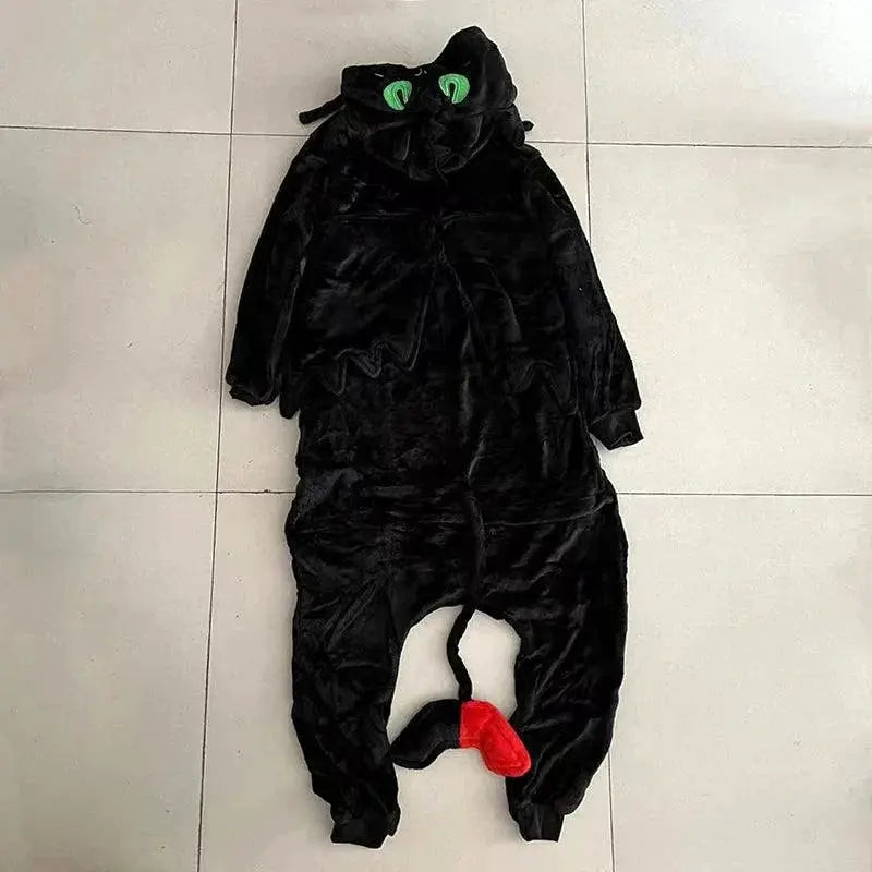 Night Fury Dragon Onesie Anime Cosplay Sleepwear Unleashed