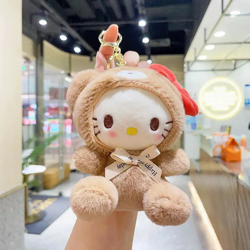 Sanrio Character Plush Keychain Bag Accessory For Kids