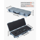 Hard Rifle Case Lockable Foam Insert