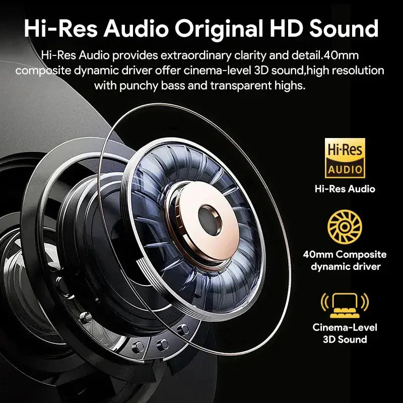 QCY H3 ANC Wireless Headphones Bluetooth 5.4 60H Battery