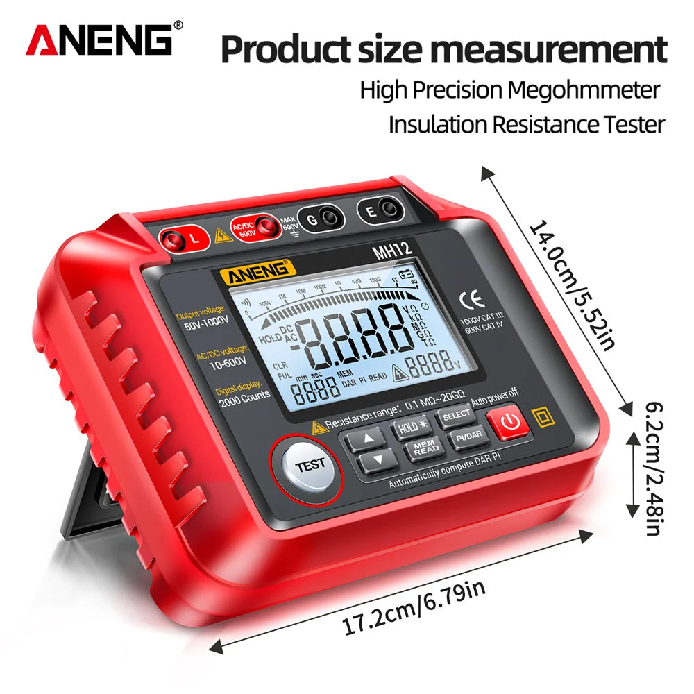Aneng Digital Megohmmeter Meters Insulation