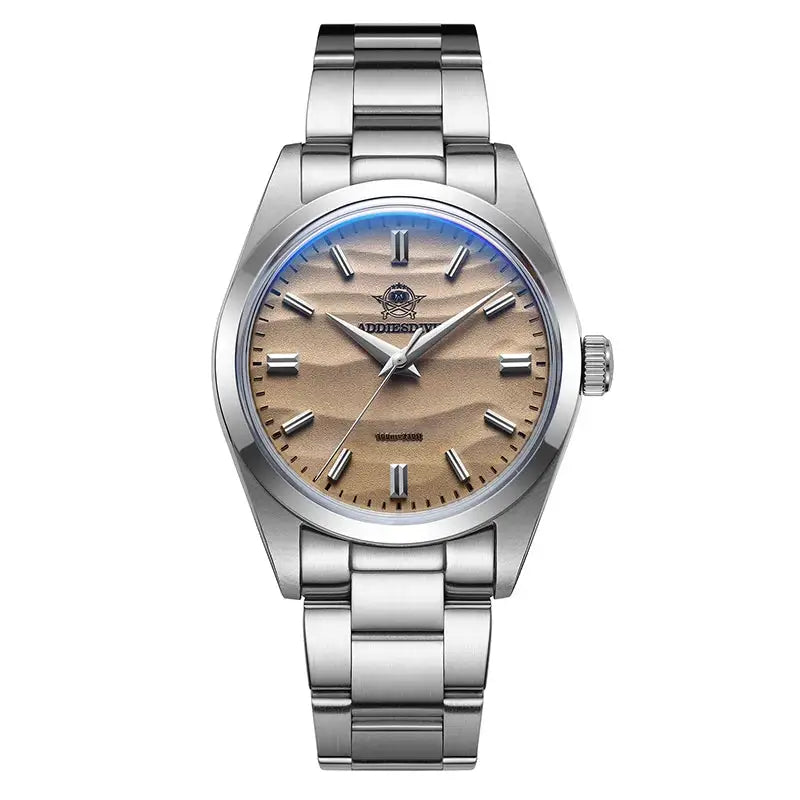 ADDIESDIVE 2026 Men's Quartz Watches Bubble Mirror Glass 100M Waterproof New 316L Stainless Steel Luxury Business Dress Watches