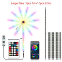 RGBIC LED Firework Strip Lights Remote Bluetooth With Music Sync For Party
