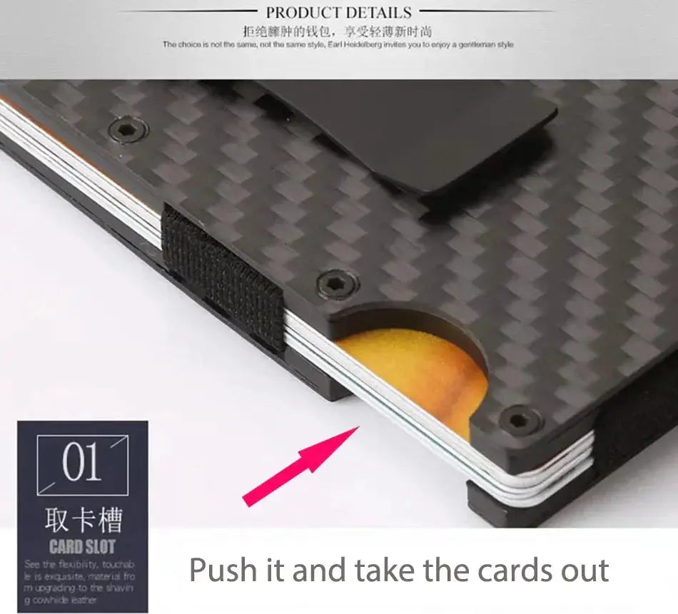 Card Wallet for Men with RFID Blocking — product view 13