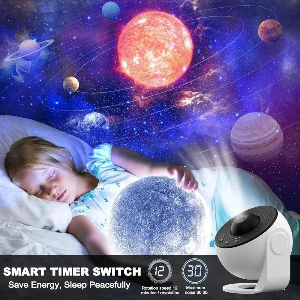 Galaxy Star Projector Night Light 360 Degree Rotating Lamp