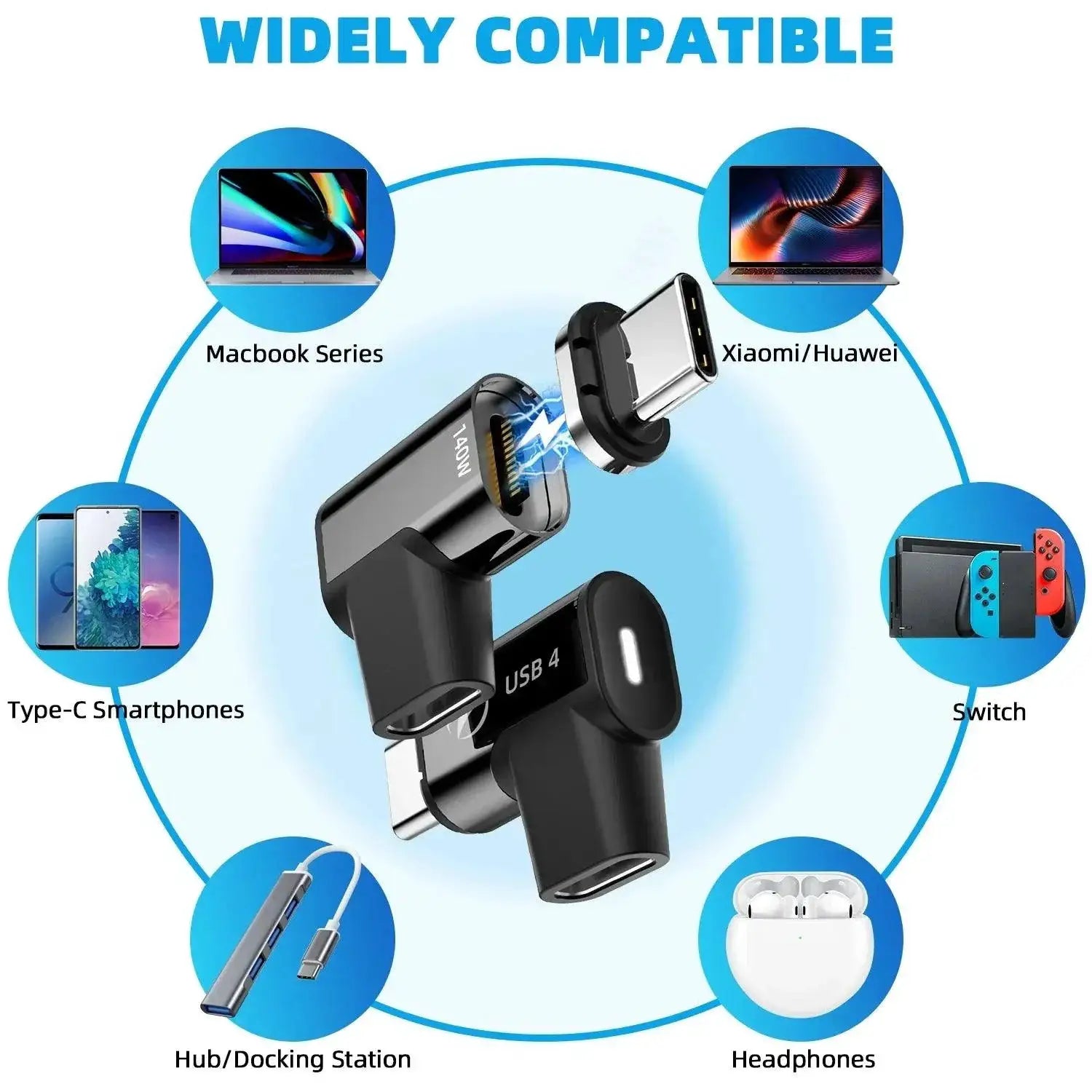 FONKEN Magnetic USB Adapter Fast Charge And Data Solution