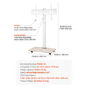 Universal TV Cart Single Bracket