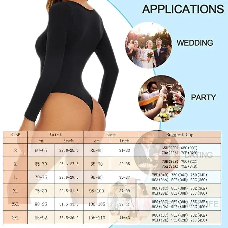 GUUDIA Womens Seamless Tummy Control Bodysuit Open Crotch