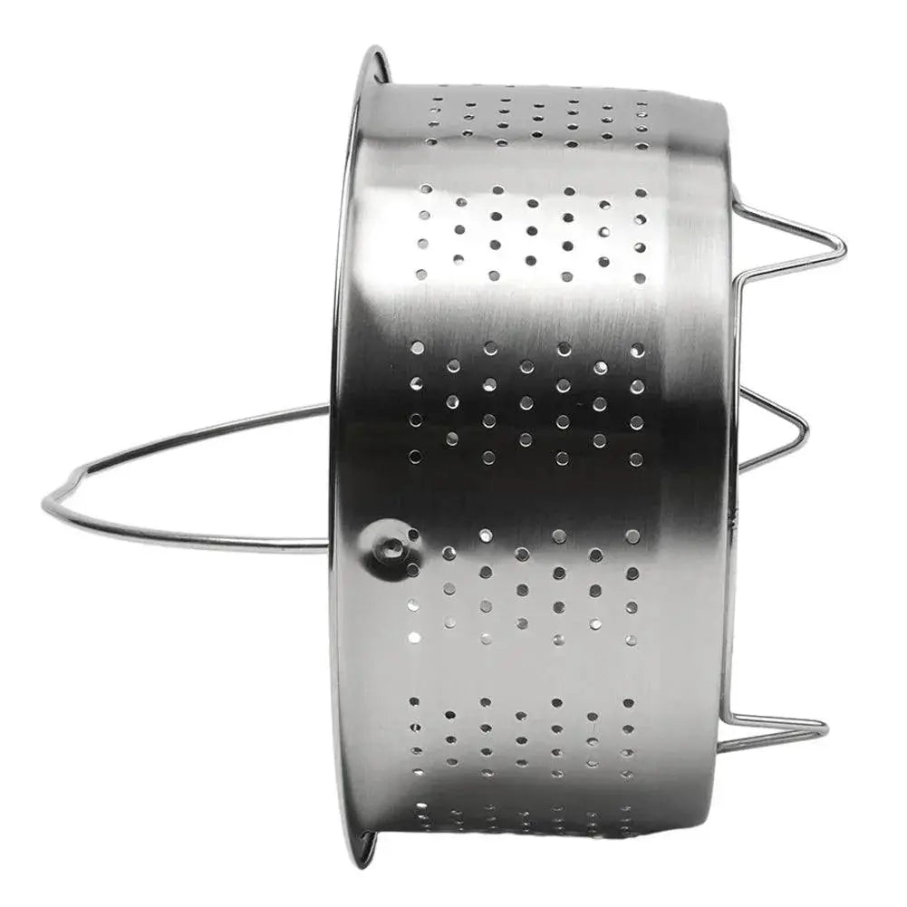 Stainless Steel Pot Steamer Basket With Silicone Handle
