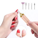 Electric Nail Polisher: Drill Machine With Light 5 in 1 Mini Tools