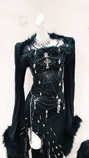 Statement Beaded Dress for Streetwear