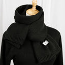 Women's Solid Color Wool Knitted Warm Thickened Scarf Gaiter