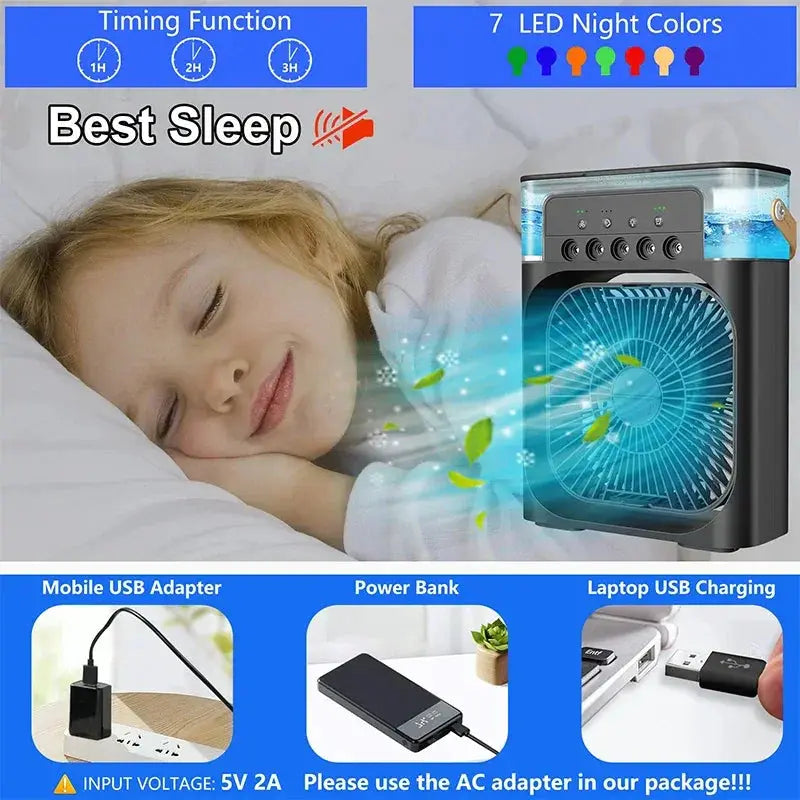 Stand Fan Air Cooler Portable Cooling Unit With Heating - OurLum.com