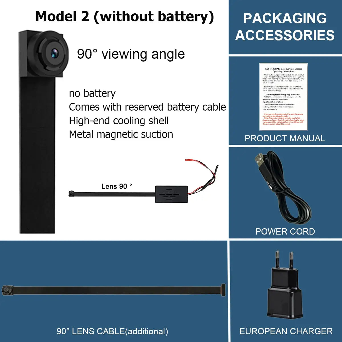 Small 4K DIY Wireless WiFi 2.0MP Camera Supports Remote Live Broadcast Via Smartphone App 1080P Image Quality 4 Models to Choose