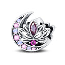 Charm Beads Sterling Silver Pink