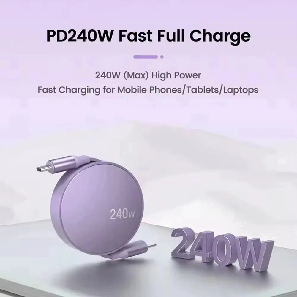 USB C Retractable Fast Charge Cable — product view 6