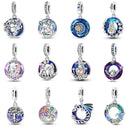 100 Sterling Silver Blue Crystal Life