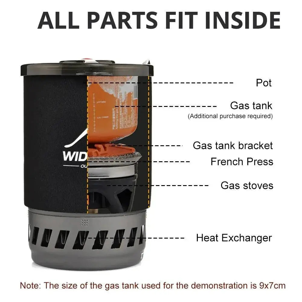 Widesea Camping Cooking System With Portable Coffee Maker