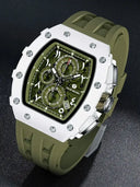 Tsar Bomba Men Tonneau Stainless Watch