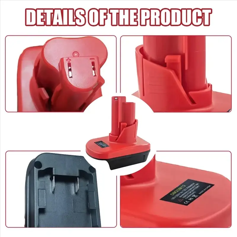 DM20M12 Battery Adapter for 20V Milwaukee to 12V M12 Tools