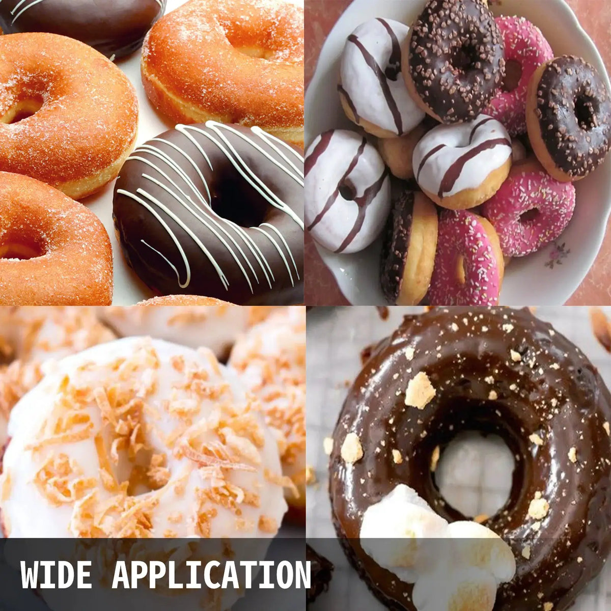 SucceBuy Hole Electric Sweet Donut Maker Stainless Steel Non — product view 2