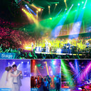 Four Pack RGBW Par Stage Light DMX Control