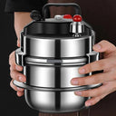 Portable Mini Pressure Cooker 1.2L 1.6L Cooking Pot Compact