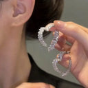 Zircon Leaf Earrings for Women Sparkle