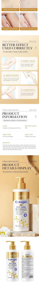 Collagen Milk Whitening Cream For Women Face And Body Moisturizer