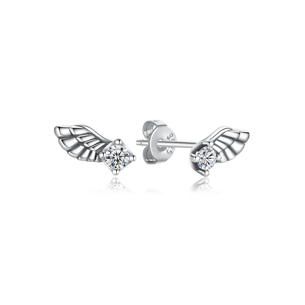 Sterling Silver Earrings Infinity Love