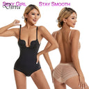 Elegant Backless Lace Bodysuit Deep V Neck Shapewear
