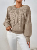 Ribbed Long Sleeve Commuter Sweater