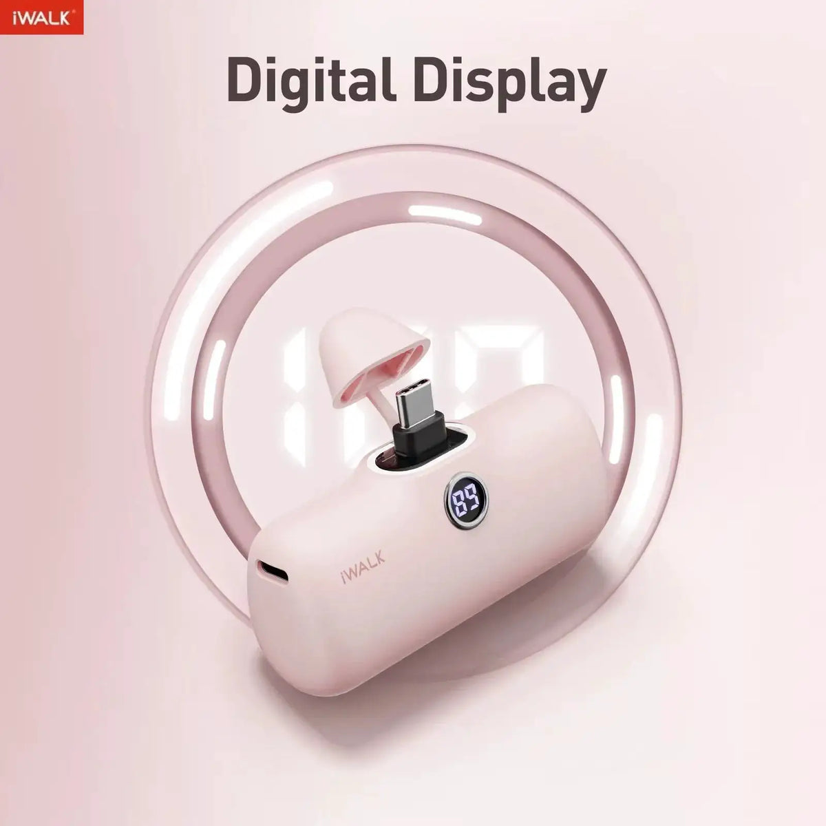 iWALK 5000mAh Mini Fast - charging Power Bank: LED Digital Display, Portable for On - the - go, Ultra - fast Power - up