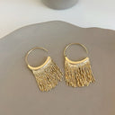 LAIMEIJINCN Fringe Drop Earrings For Women European Fashion Jewelry Copper Alloy