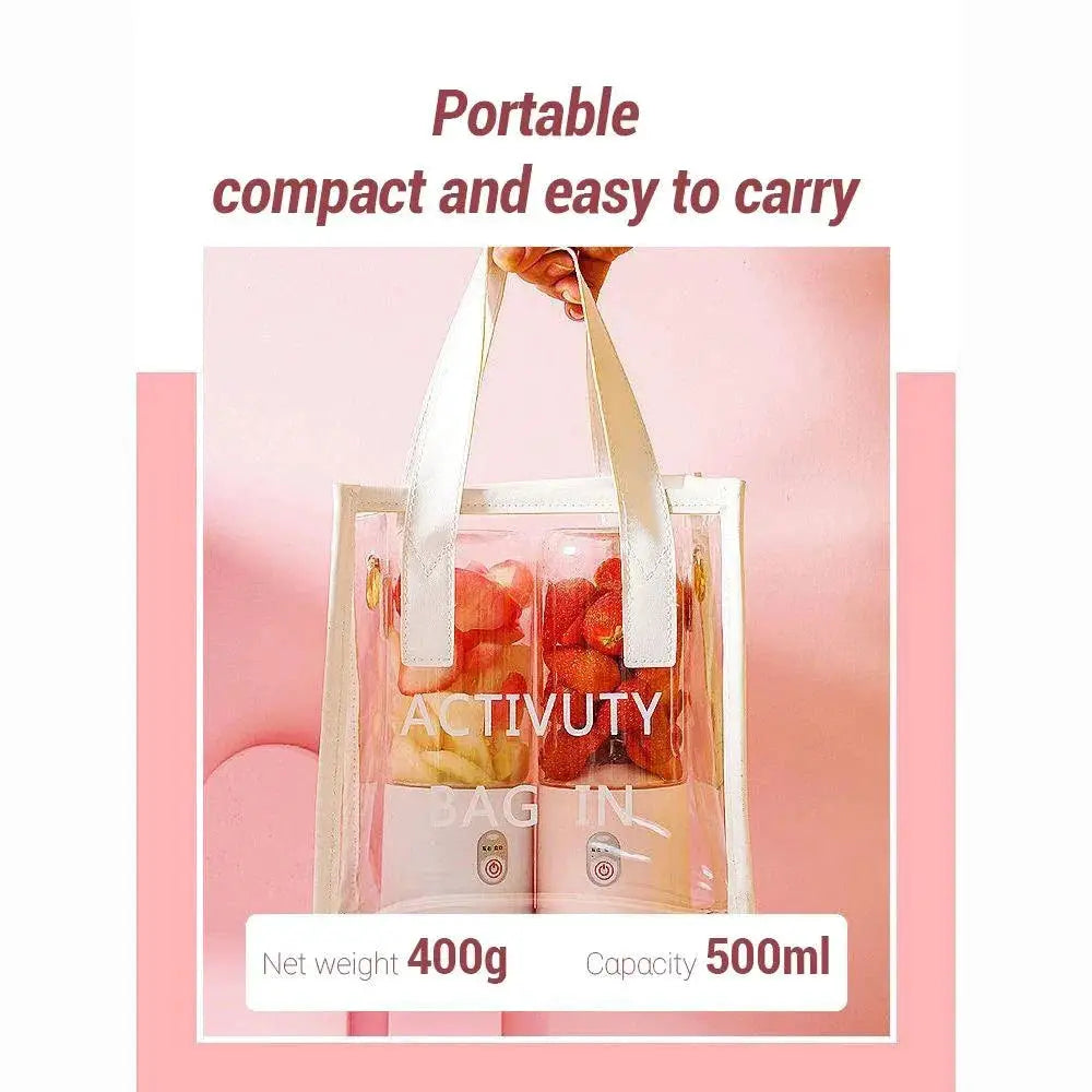 Portable Blender Bottle 500ML Fruit Juicer Travel Squeezer