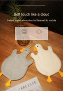 Cartoon Goose Hand Towel Kitchen Bathroom Toilet Quick Drying