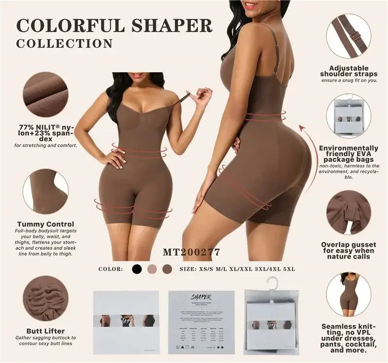 High Waist Seamless Tummy Control Bodysuit For Women