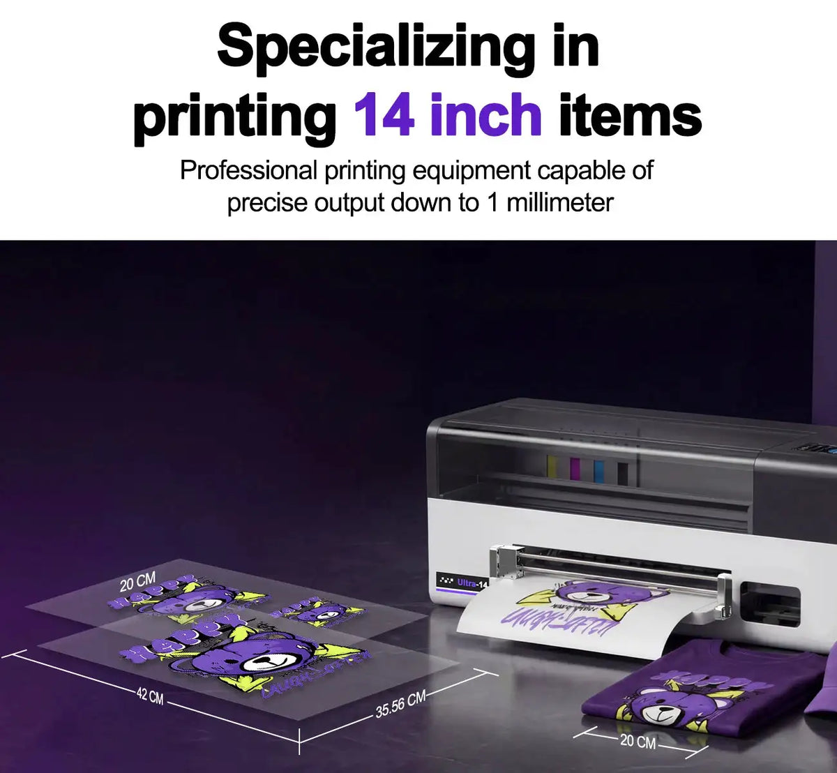 A3 DTF Printer for Epson XP600 I3200 Direct to Film Printing Machine 13Inch Impresora DTF for T-Shirts Hoodies Fabric Apparel