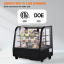 SucceBuy Refrigerated Display Case Countertop Pastry Display Case