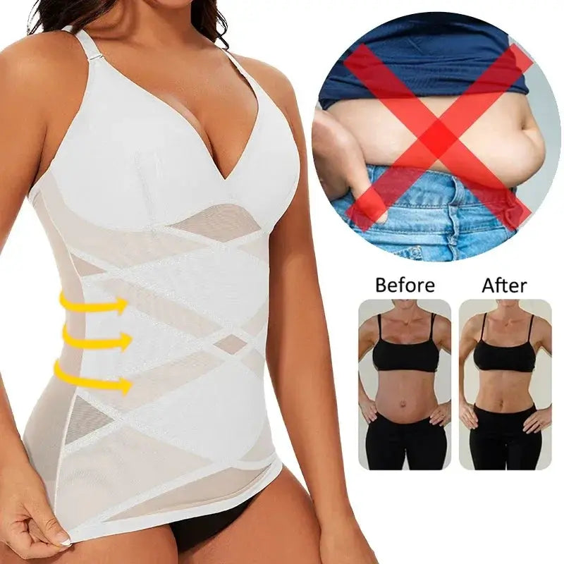 MissMoly Womens Seamless Tummy Control Shapewear Tank Top