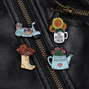 Floral Enamel Pins for Teens Add Color