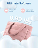 BAGSMART The Bubble Tote Bag Cotton Padded Purse